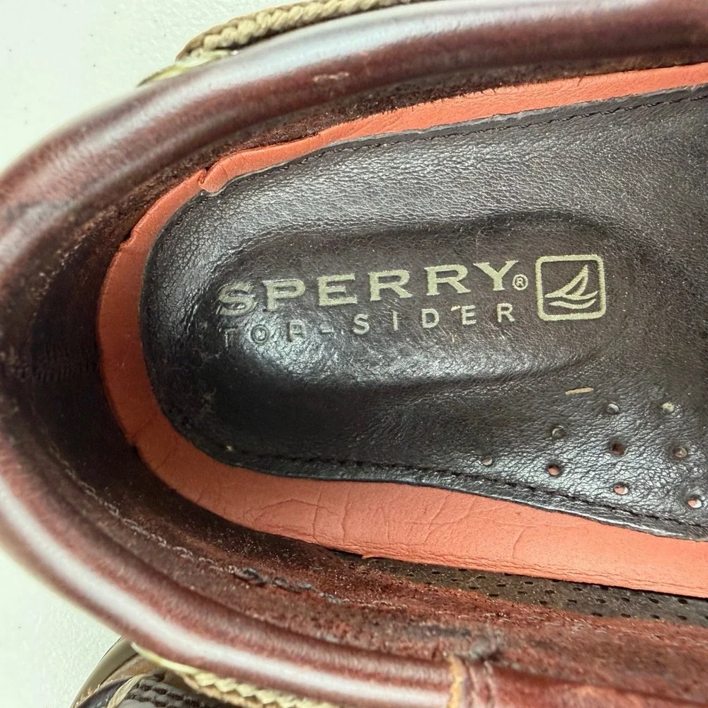 Sperry Top-Sider Mens Billfish Boat Shoes Brown Leather Loafers 11M 10281972